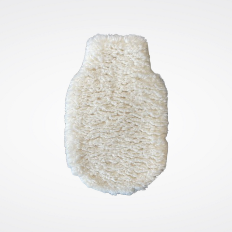 Bouillotte avec housse en fausse fourrure - Mouton Ecru