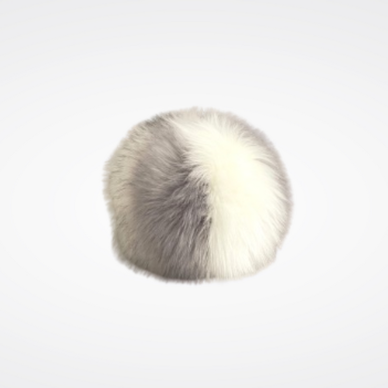Snowball Bicolore en fausse fourrure - Taille M et XL