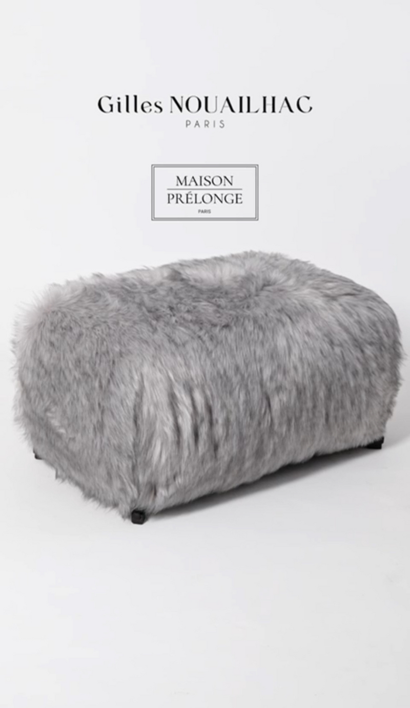 Pouf Courchevel - collaboration Maison Gilles Nouailhac