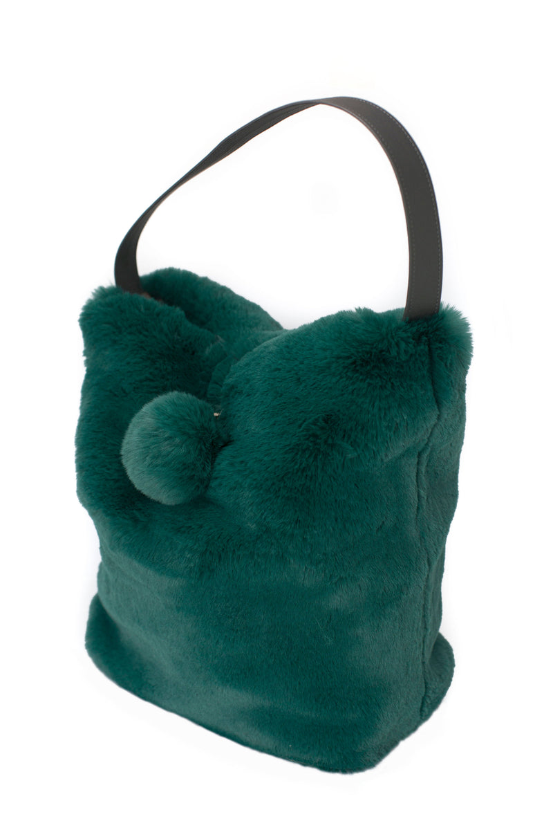 Faux fur bag