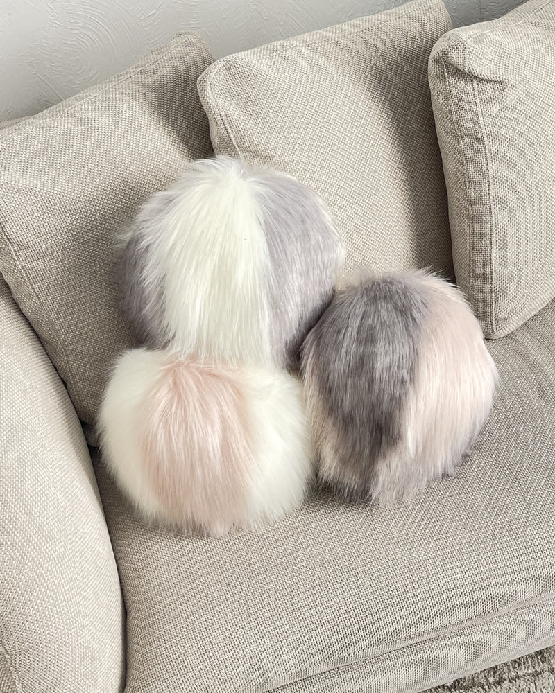 Snowball Bicolore en fausse fourrure - Taille M et XL