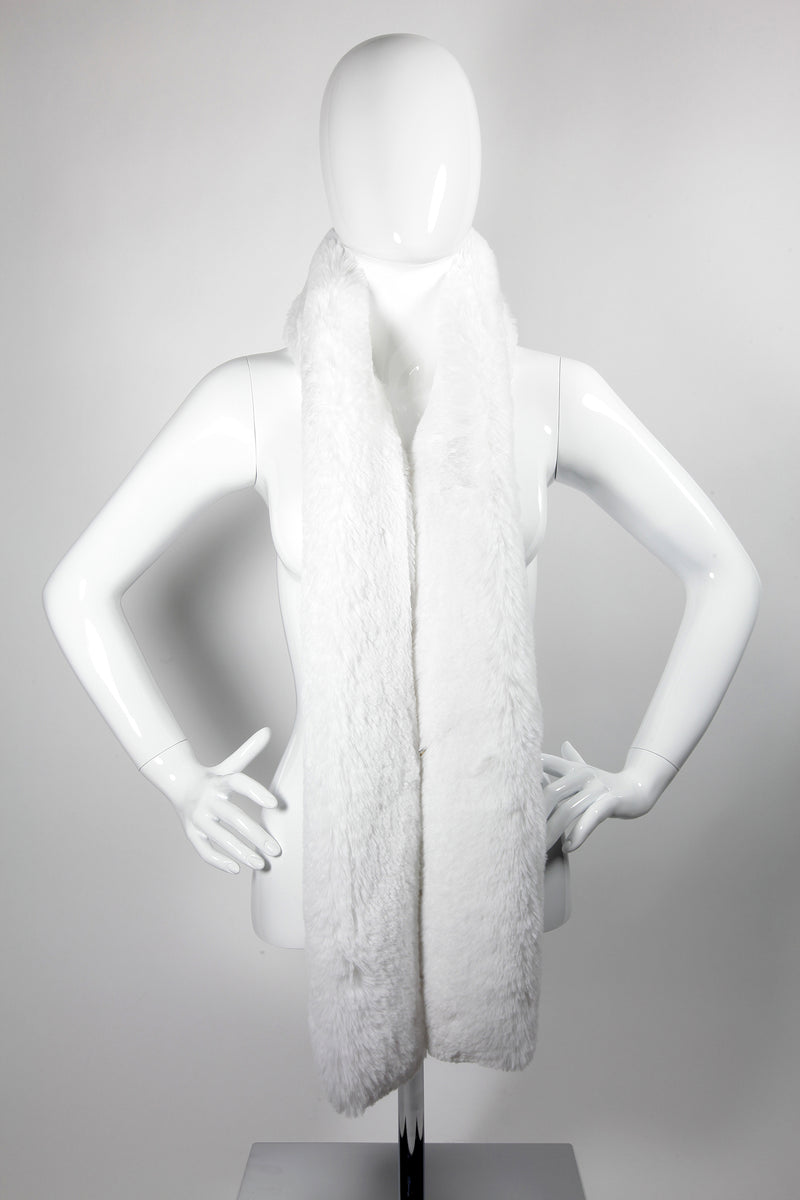 Fausse fourrure couleur blanc Maison Prélonge