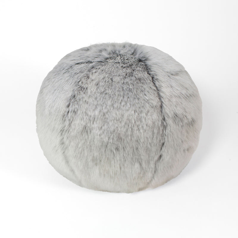 Coussin rond snowball couleur glacier Maison Pélonge.