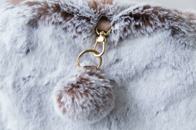 Faux fur bag