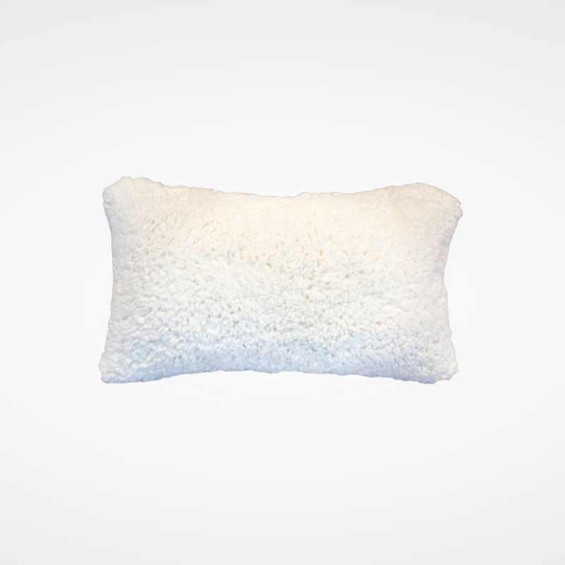 Coussin rectangle en fausse fourrure façon mouton Maison Prélonge