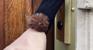 Gants en fausse fourrure