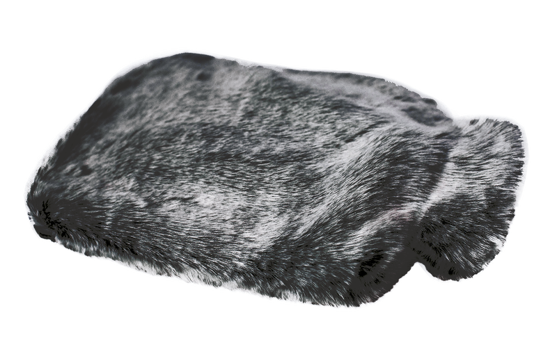 Hot water bottle with faux fur cover - 2 sizes