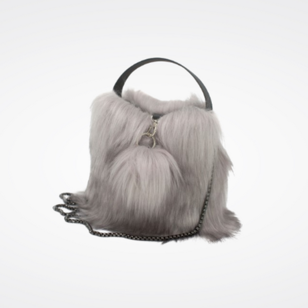 Small Faux Fur Bag Maison Evelyne Prelonge