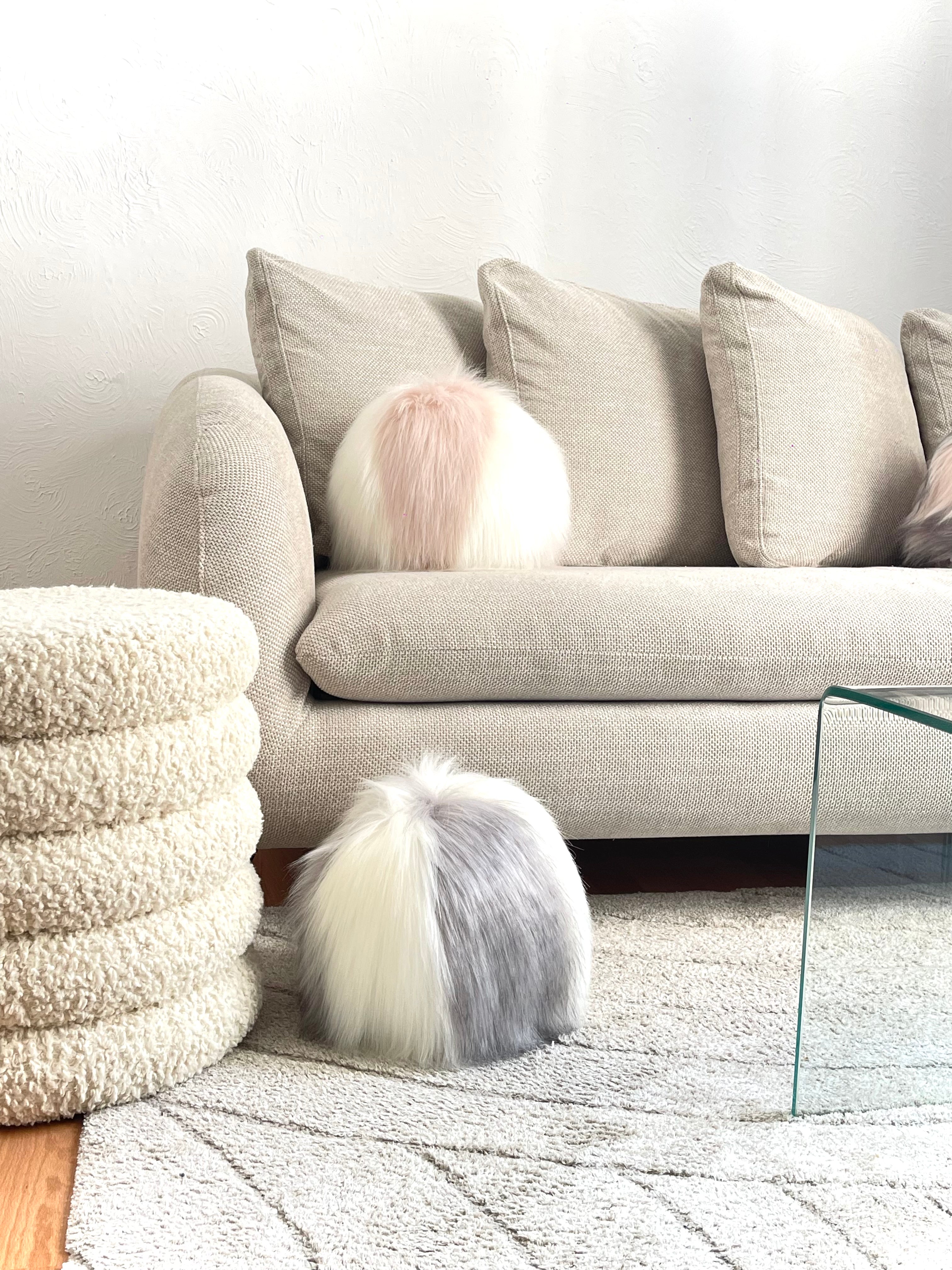 Snowball Two-Tone Faux Fur - Size M and XL