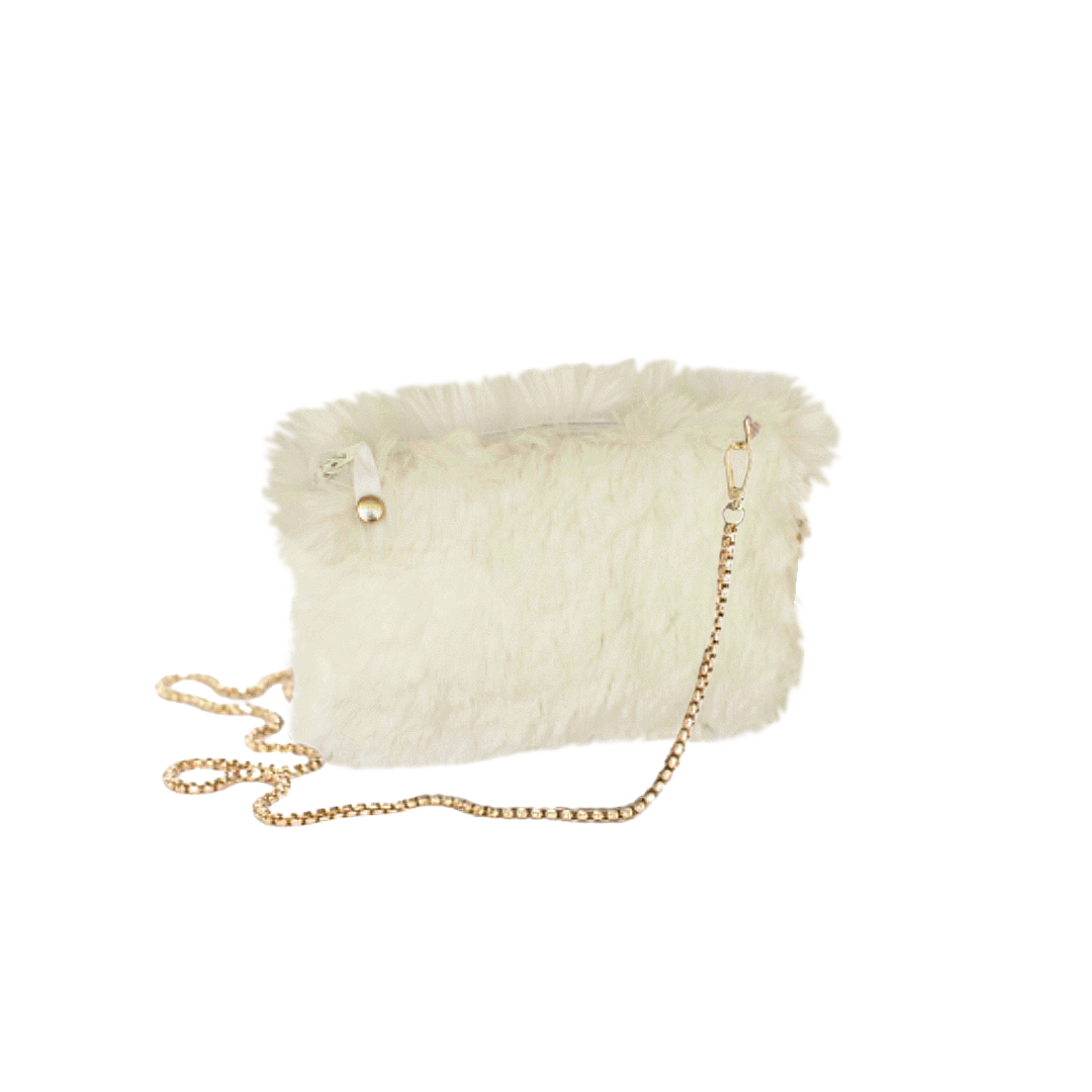 Sac Pochette en fausse fourrure