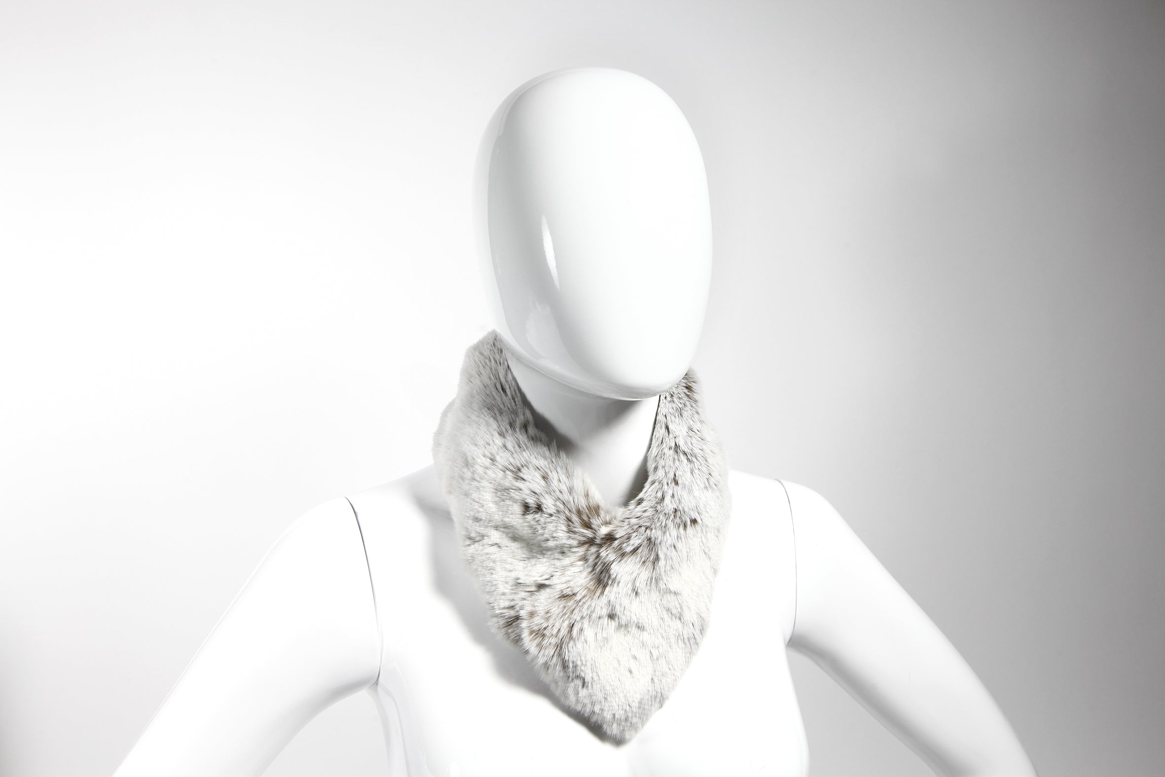 Petit col / Bandeau en fausse fourrure