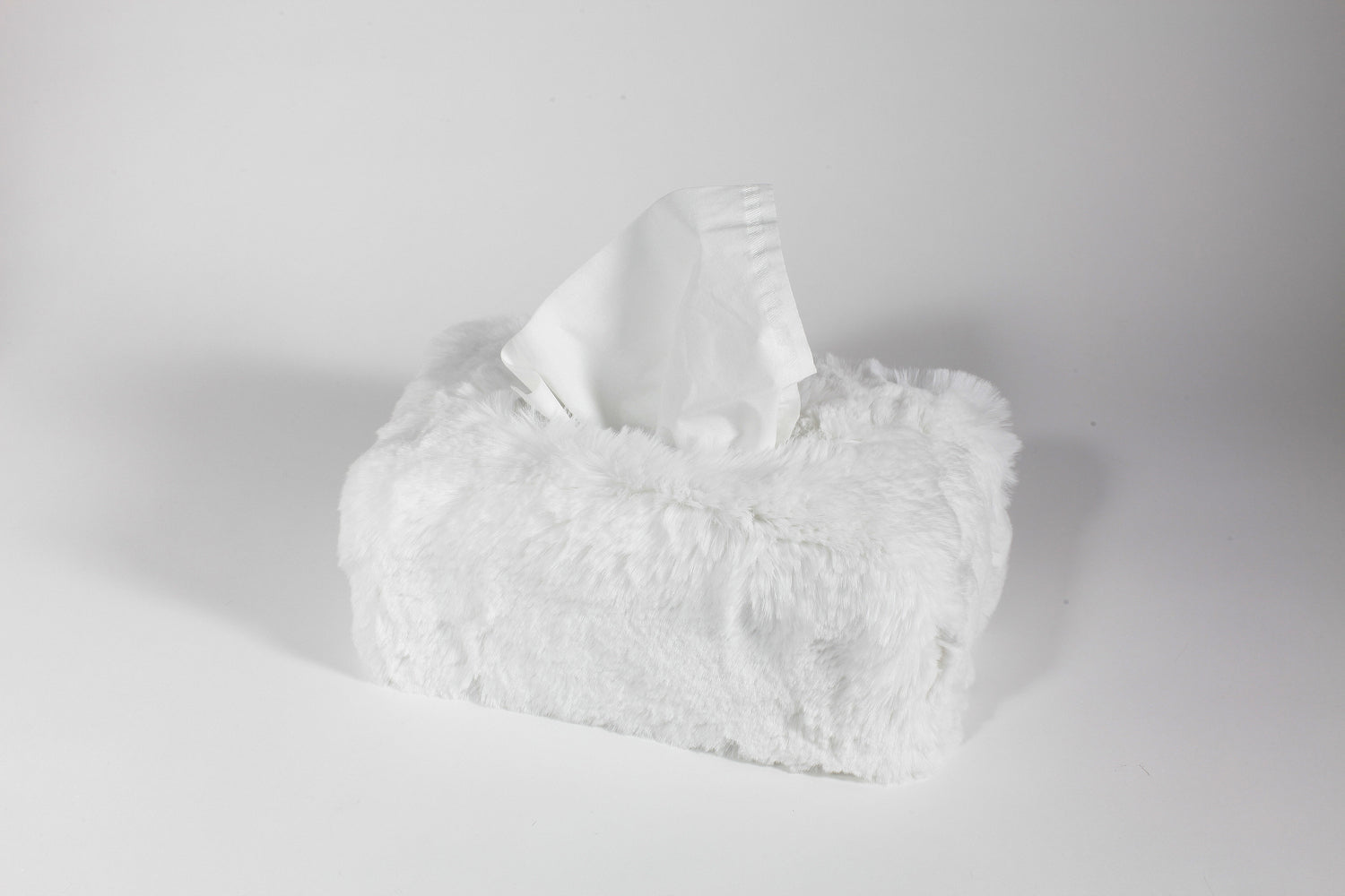 Couvre boite mouchoirs en fausse fourrure - Rectangle